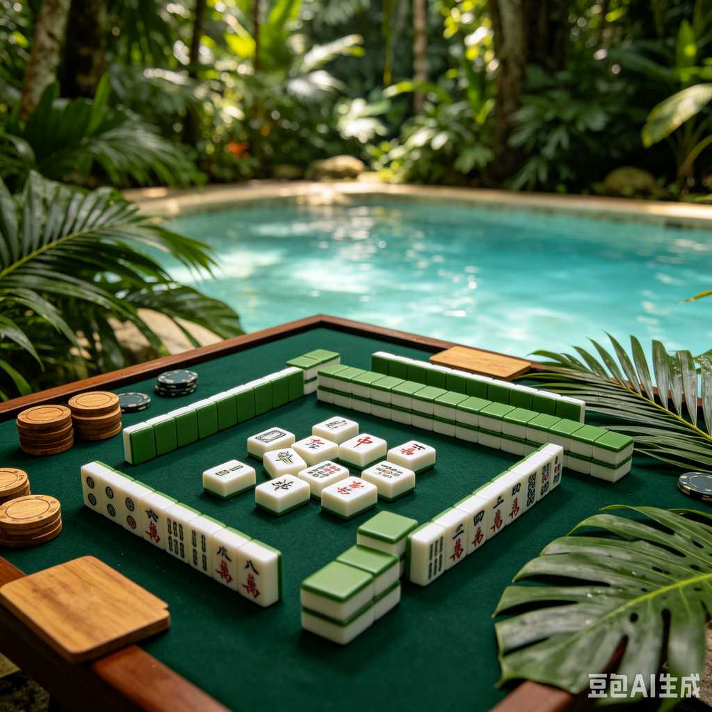 wood mahjong tiles
