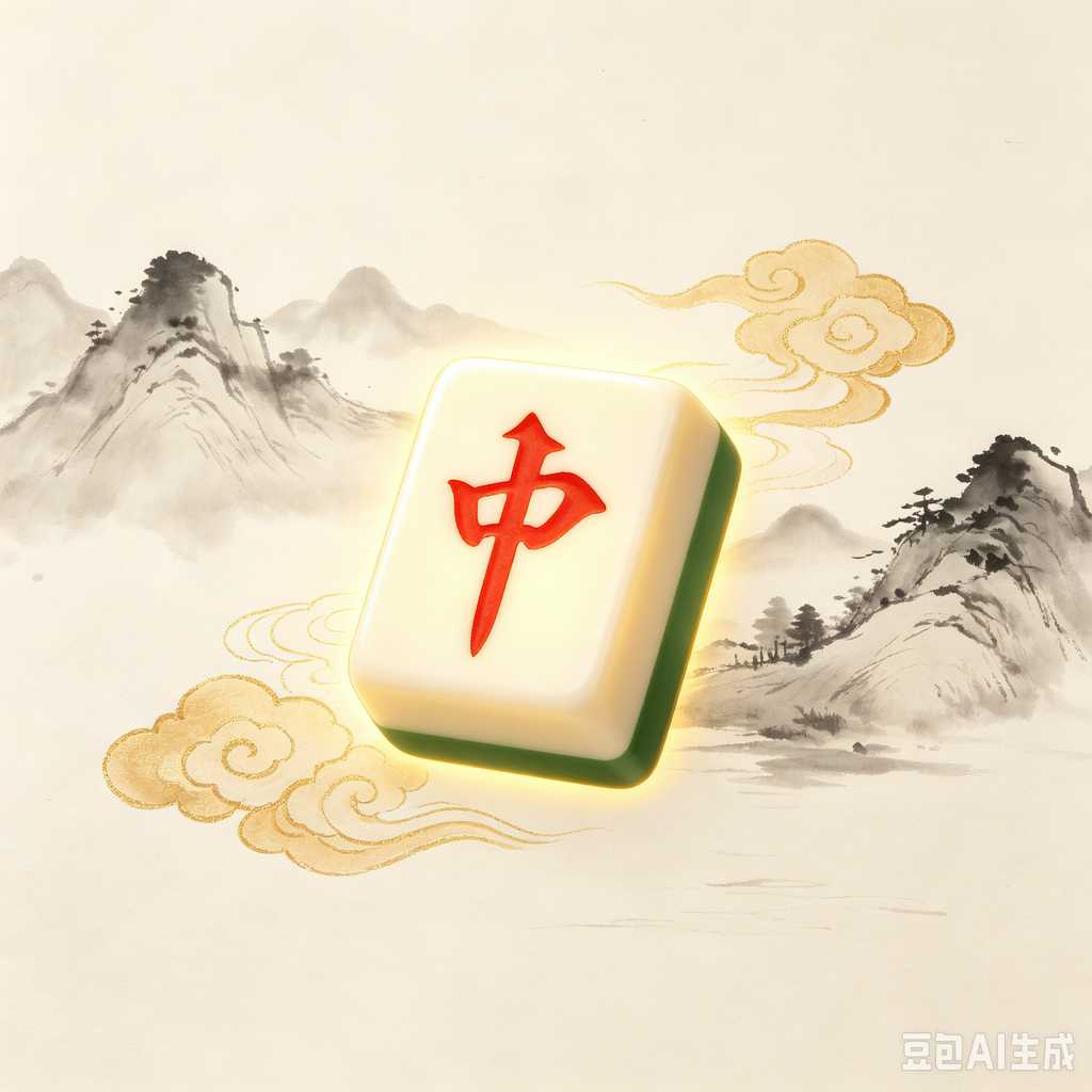 vivid color print mahjong set